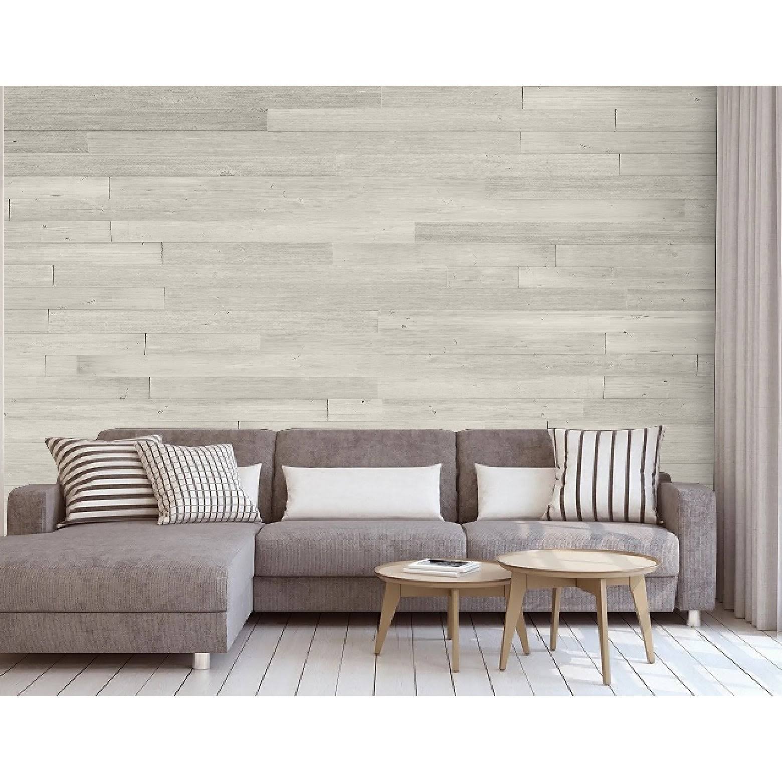 Reclaimed Peel & Stick Solid Wood Wall Paneling B3470