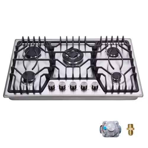 5 Burner 30 inch Stainless Steel Gas Cooktop B620
