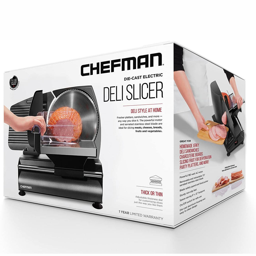 Black Stainless Steel Electric Food Slicer D88791