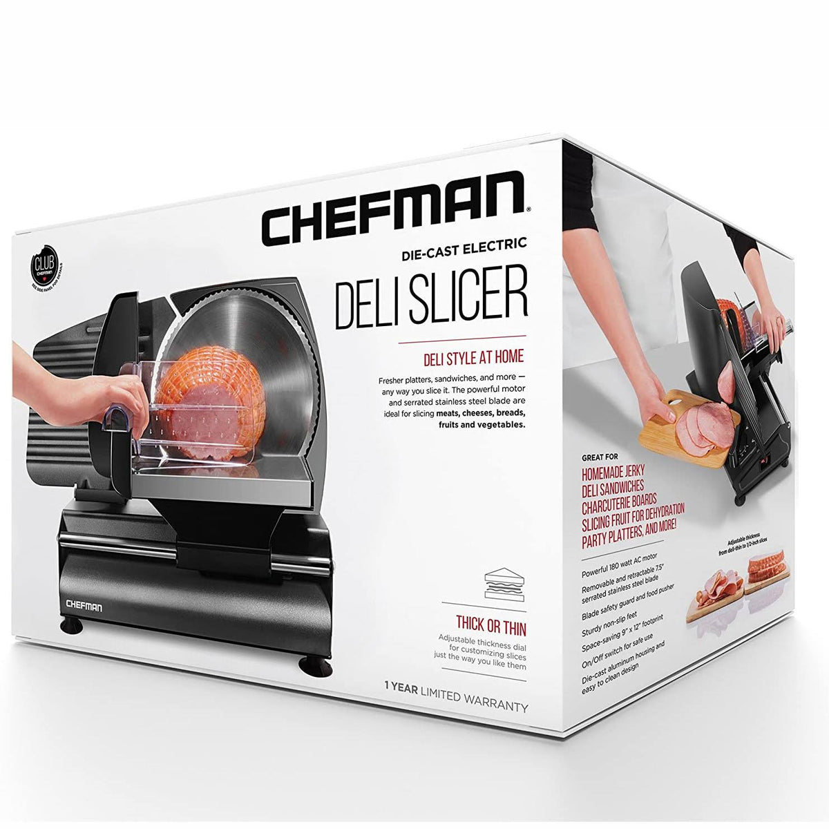 Black Stainless Steel Electric Food Slicer D88791
