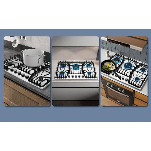 5 Burner 30 inch Stainless Steel Gas Cooktop B620