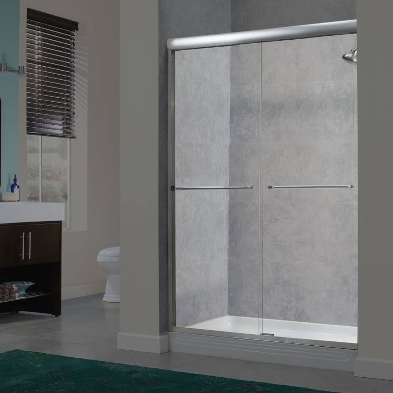 72x22 High x 40-44x22 Wide Sliding Framed Shower Door with 1/4x22 Chrome T3408