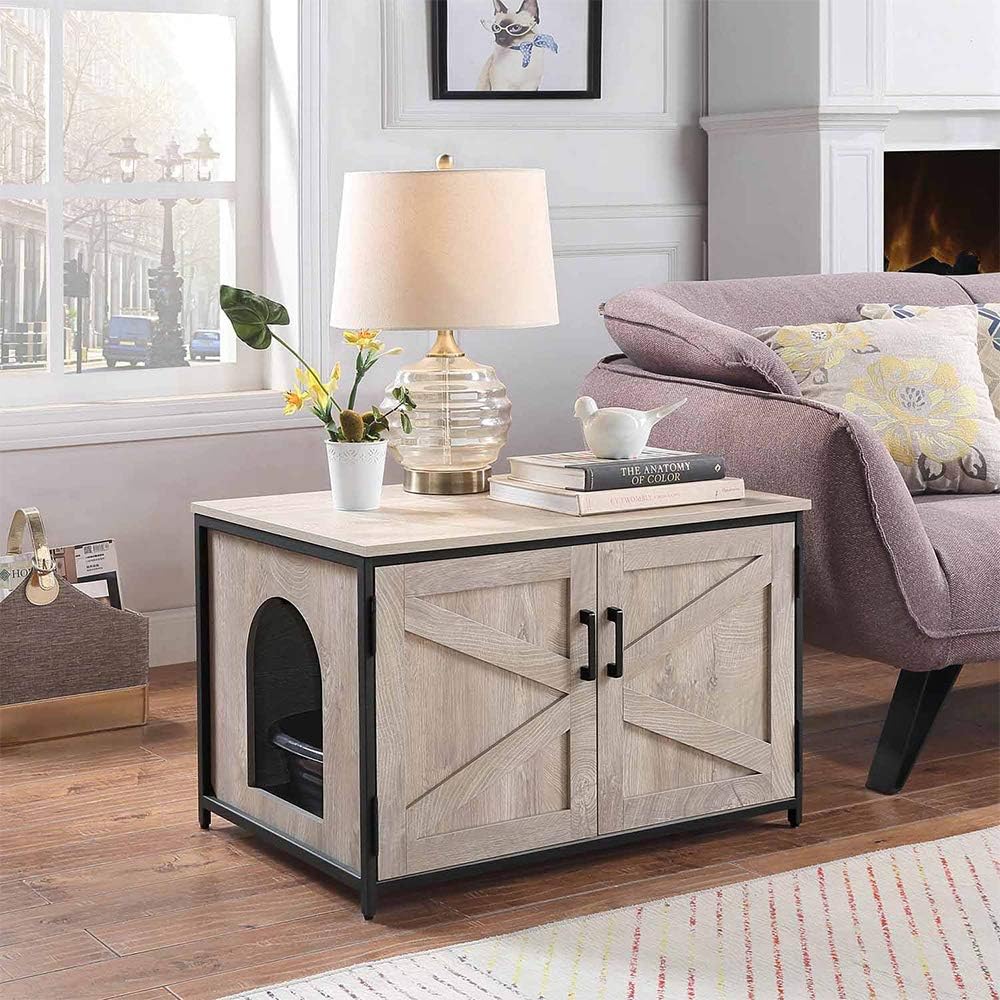 Cat Litter Box Enclosure with Top Opening V903793