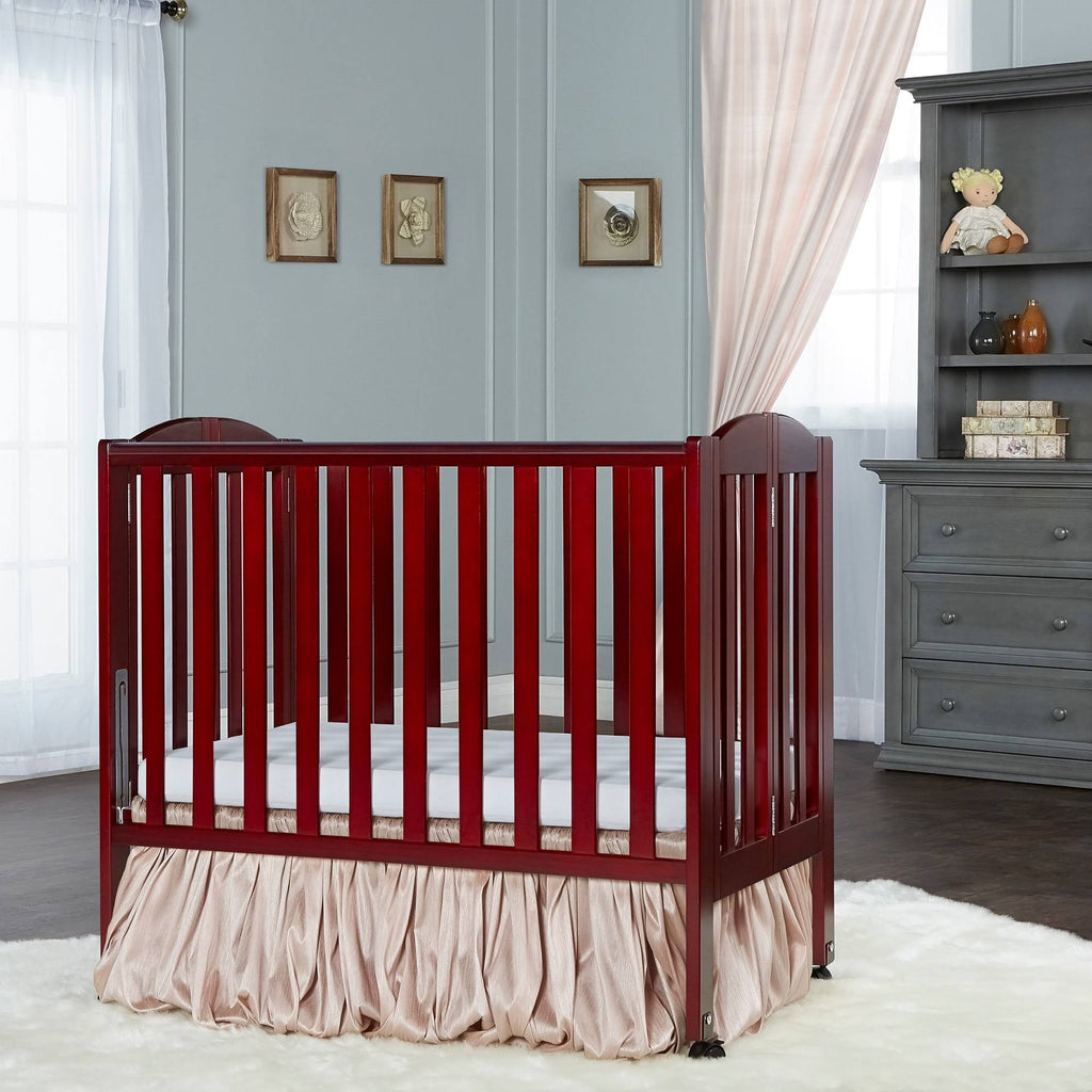 2-in-1 Wood Folding Portable Crib W5265