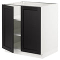 White Base Cabinet with Shelves and 2 Doors V1165