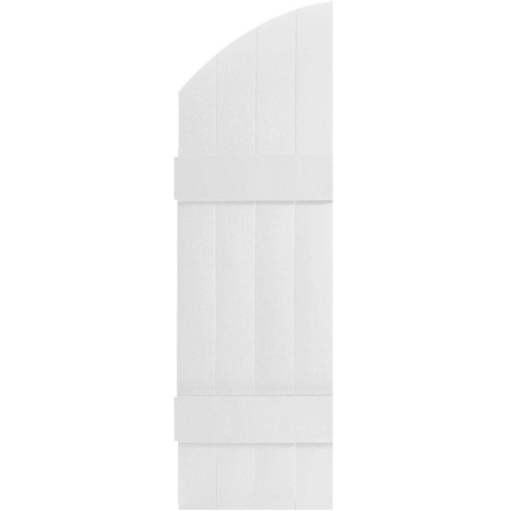 14 inchw x 45 inchh Vinyl Shutters with Archtop X77537