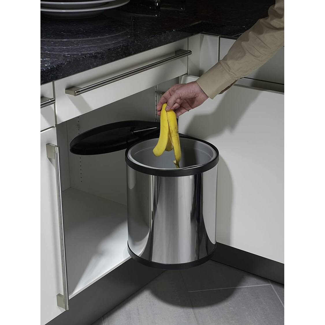 Compact Box 15 Stainless Steel Trash Can Y58565