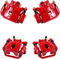 Red Powder Coated Caliper Assembly Set Kit J710105