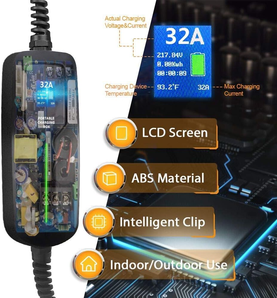 32 Amp Level 2 Portable EV Charger with NEMA14-50 K68522