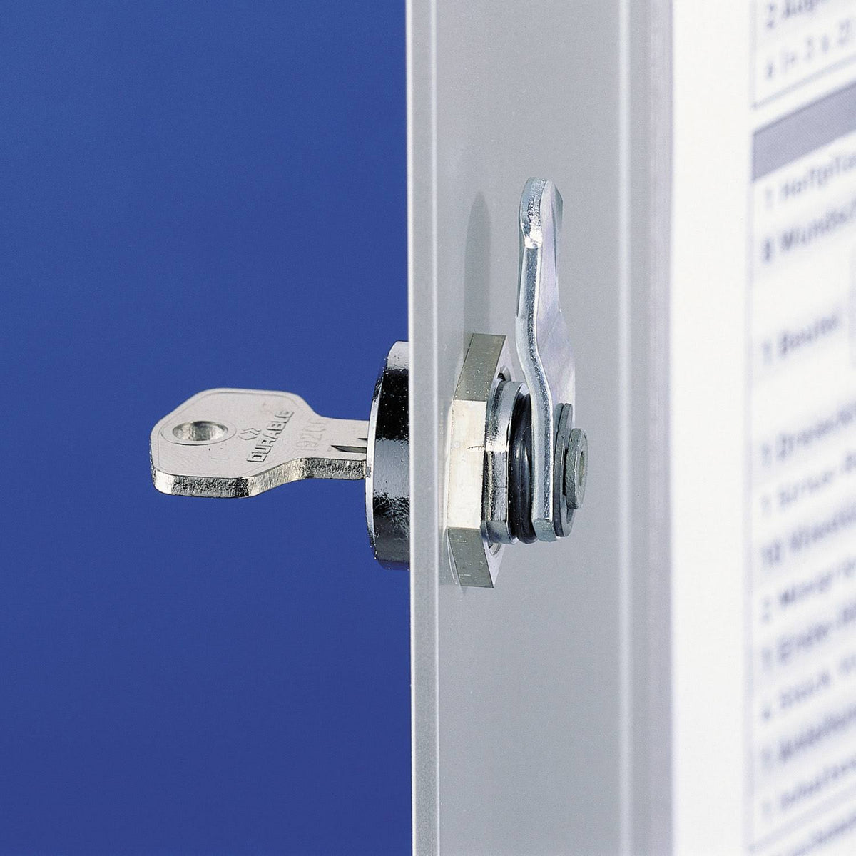 Locking Key Cabinet, 54-Key, Brushed Aluminum, Silver G621