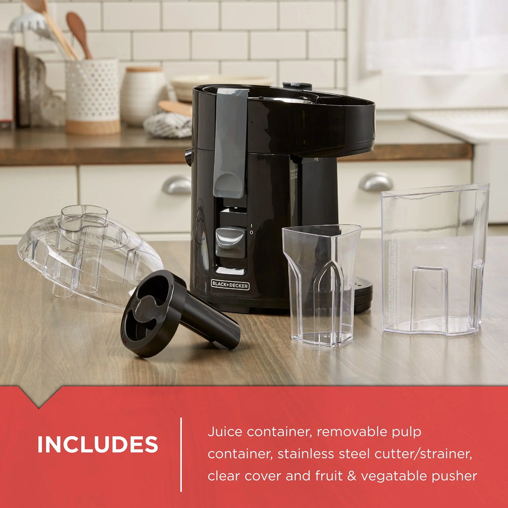Black Fruit and Vegetable Juice Extractor H1228