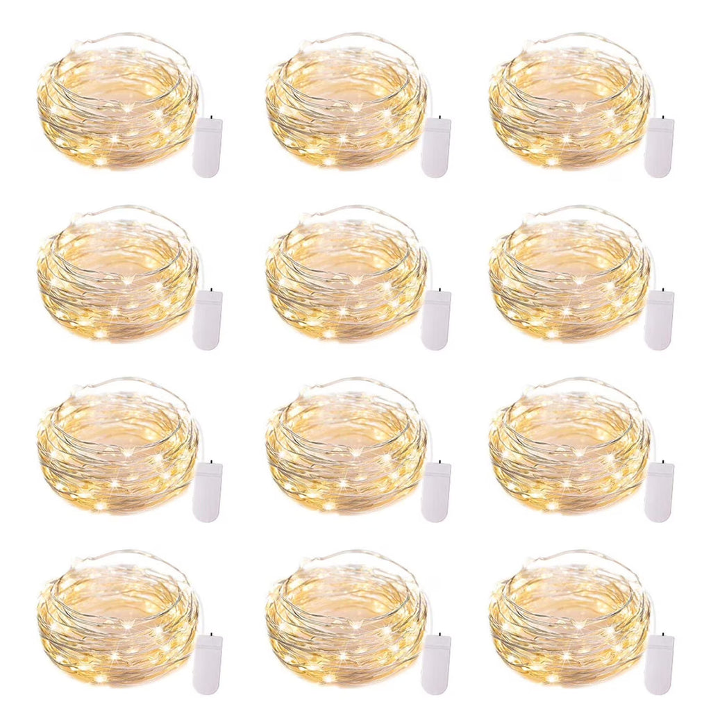 12 Pack 7 feet 20 Led Battery Operated String Lights P527861