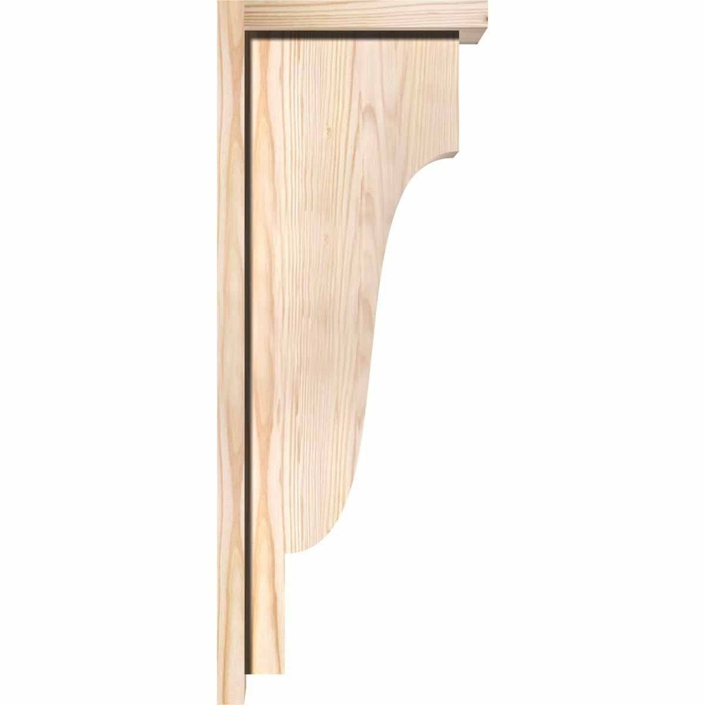 Douglas Fir Newport Smooth Corbel with Backplate A73668