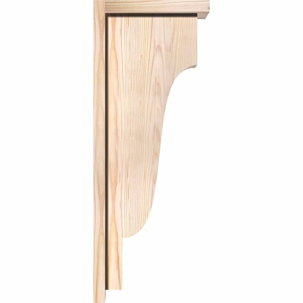 Douglas Fir Newport Smooth Corbel with Backplate A73668