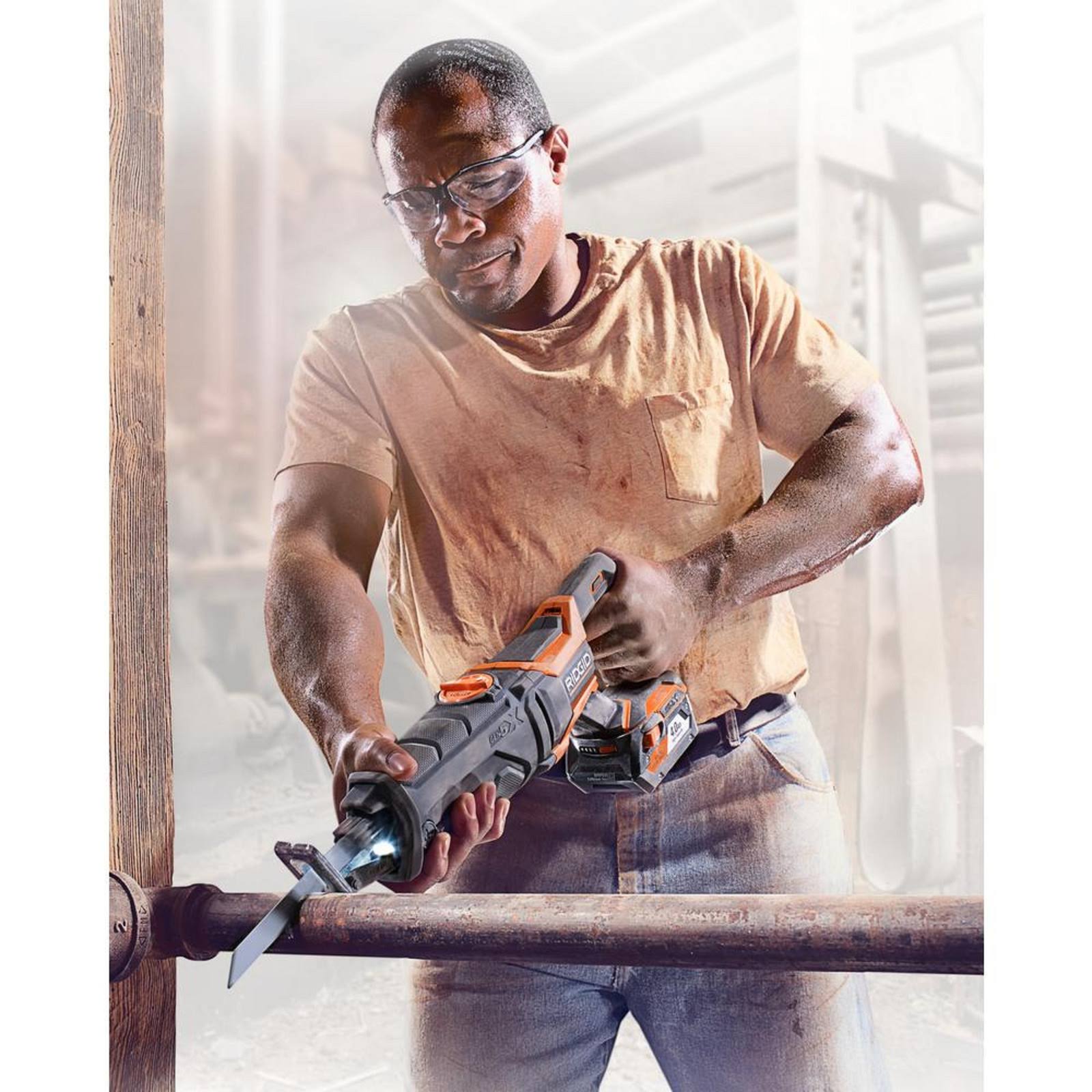 18-Volt Cordless Reciprocating Saw with General Purpose Blade Y534262