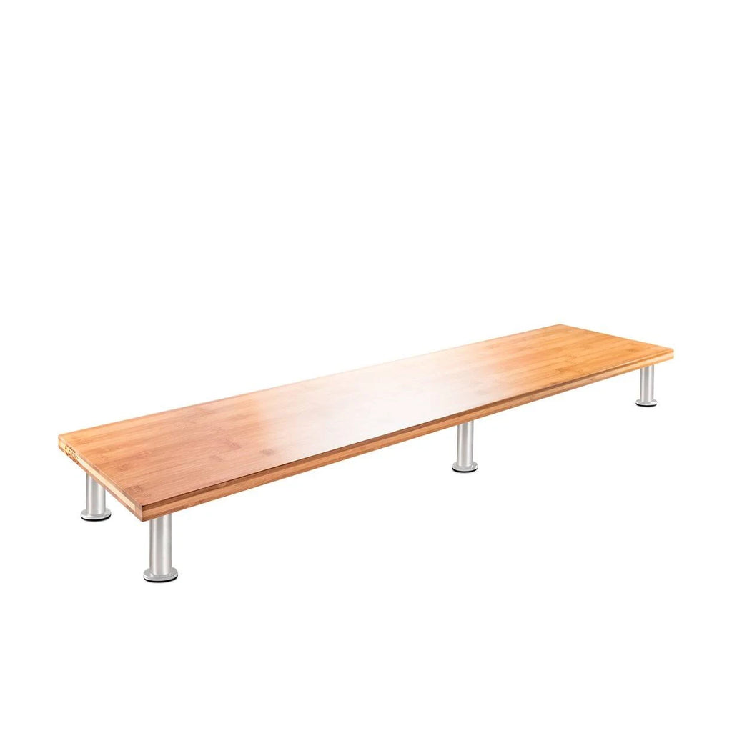 Solid Bamboo Dual Monitor Stand O10720