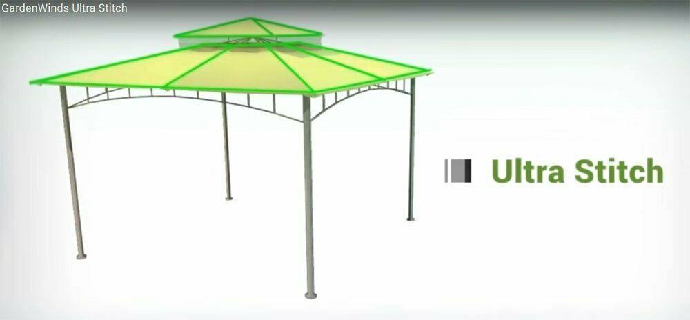 Hexagon Solar Gazebo Replacement Canopy Q760118