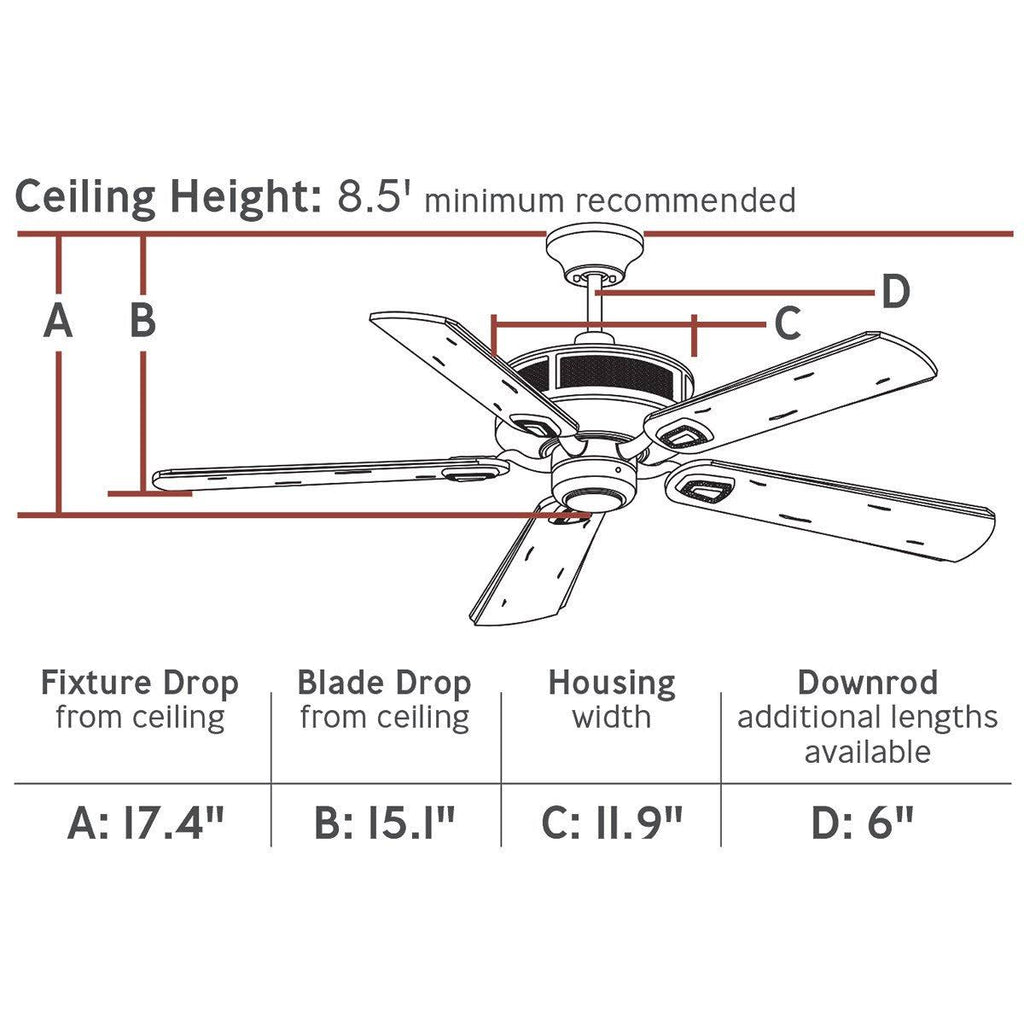 Roman Bronze Ceiling Fan M668693