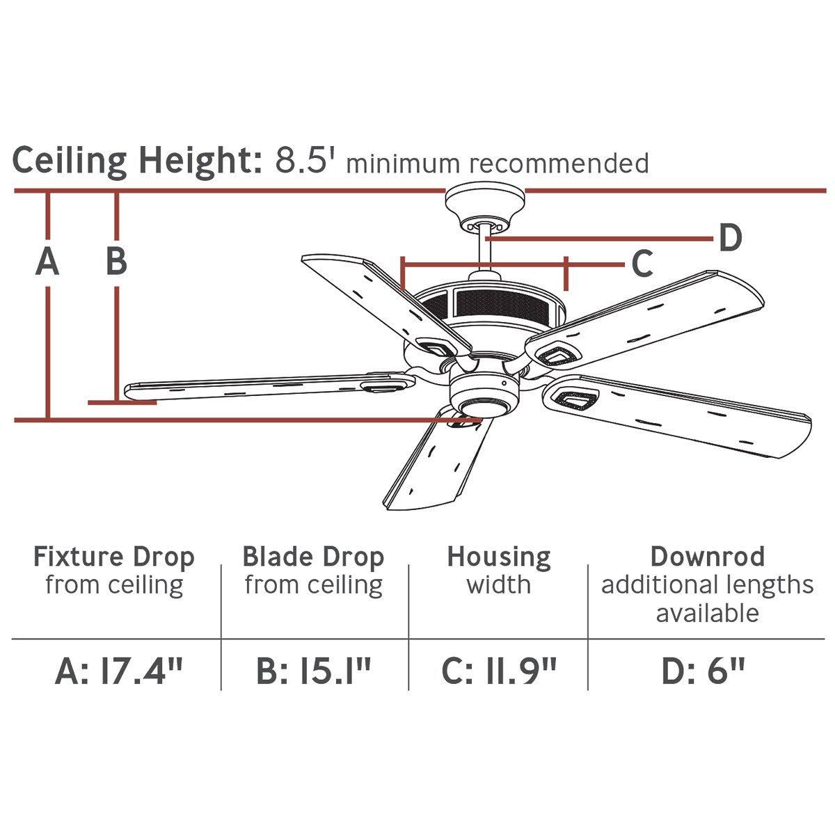 Roman Bronze Ceiling Fan M668693