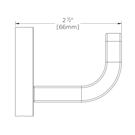 Matte Black Robe Hook F785