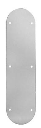 Polished Brass Push Plate with Screw Holes L2462