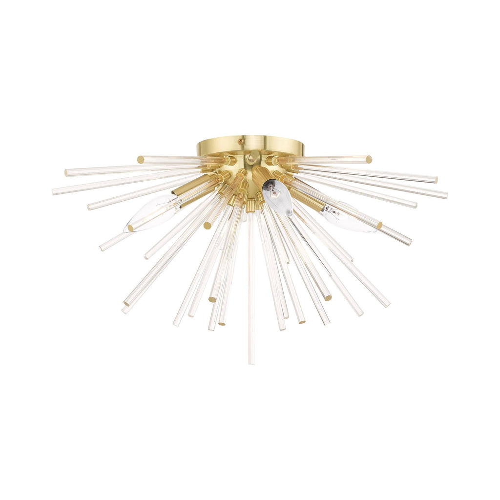 4 Light Satin Brass Ceiling Mount G720