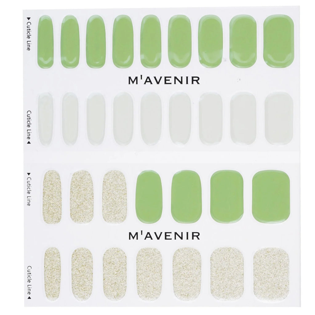 Green Nail Sticker 32pcs N5712