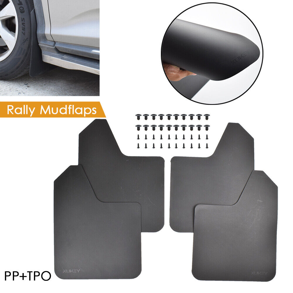 Black PP+TPO Plastic Mud Flaps for Car SUV Truck Y8223