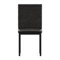 Black Dark Brown PU Side Chair (Set of 2) E9899