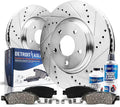 11.57 Front Drilled Slotted Rotors + Ceramic Pads 6pc Set X144