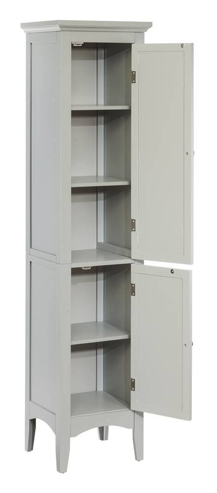 2-Door Linen Tower, Gray U15002