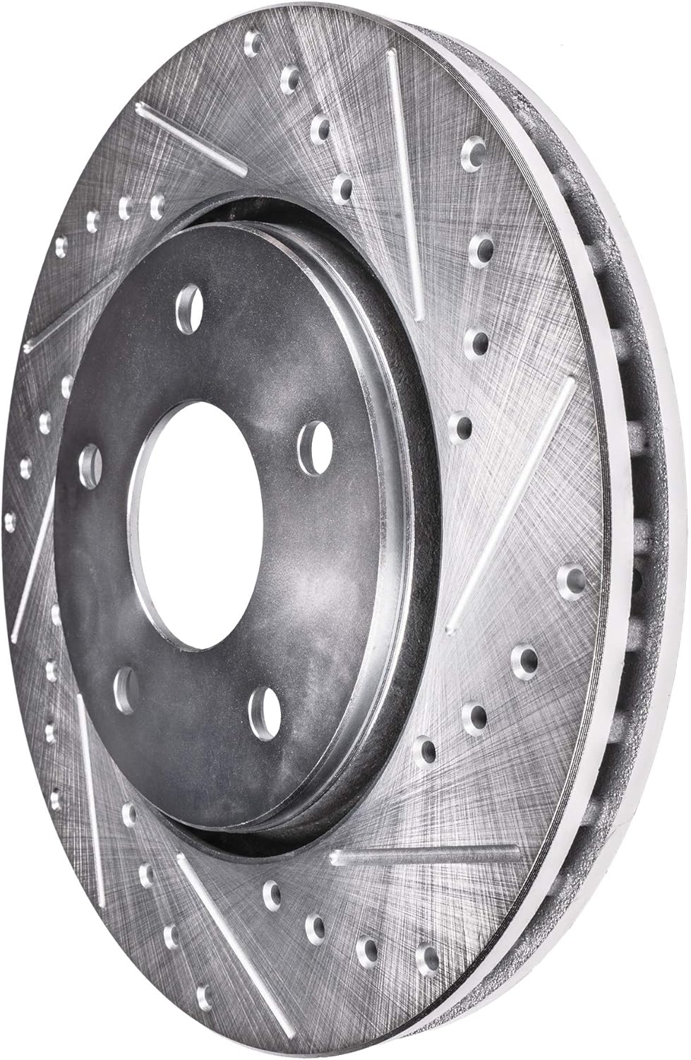Front Drilled and Slotted Brake Rotors 2pc Set A322