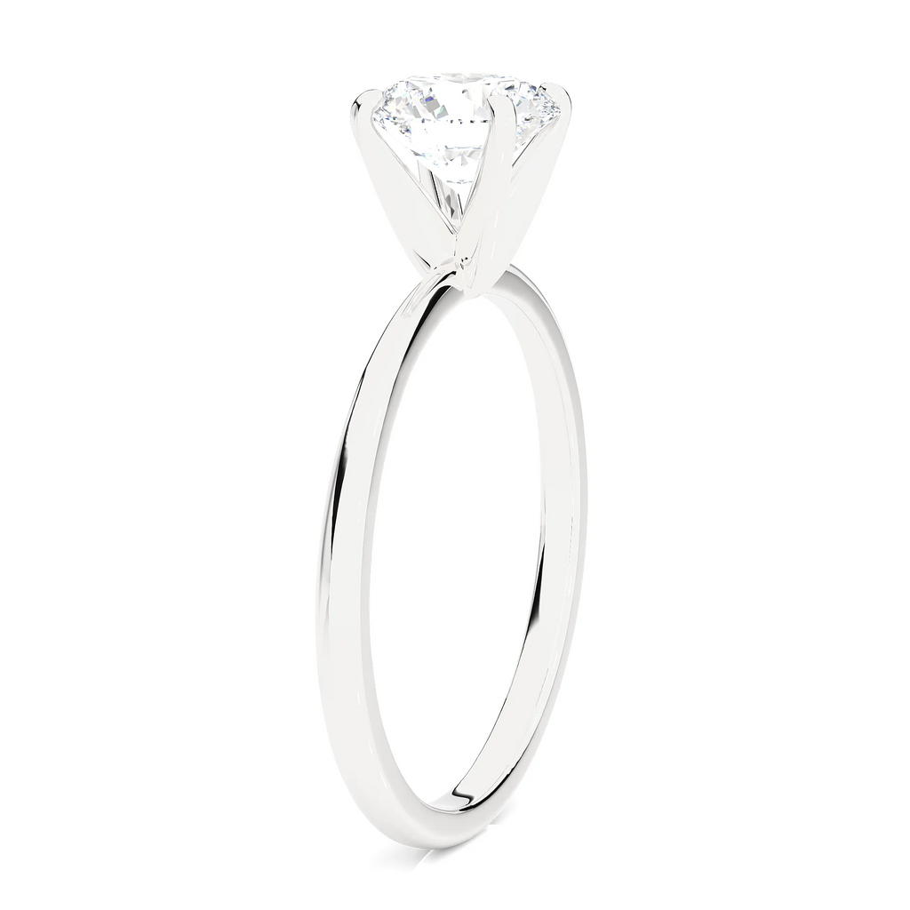14k White Gold Lab Grown Diamond Solitaire Engagement Ring U71586