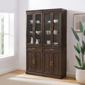 Coffee Wood Kitchen Storage Pantry Set of 2 P139