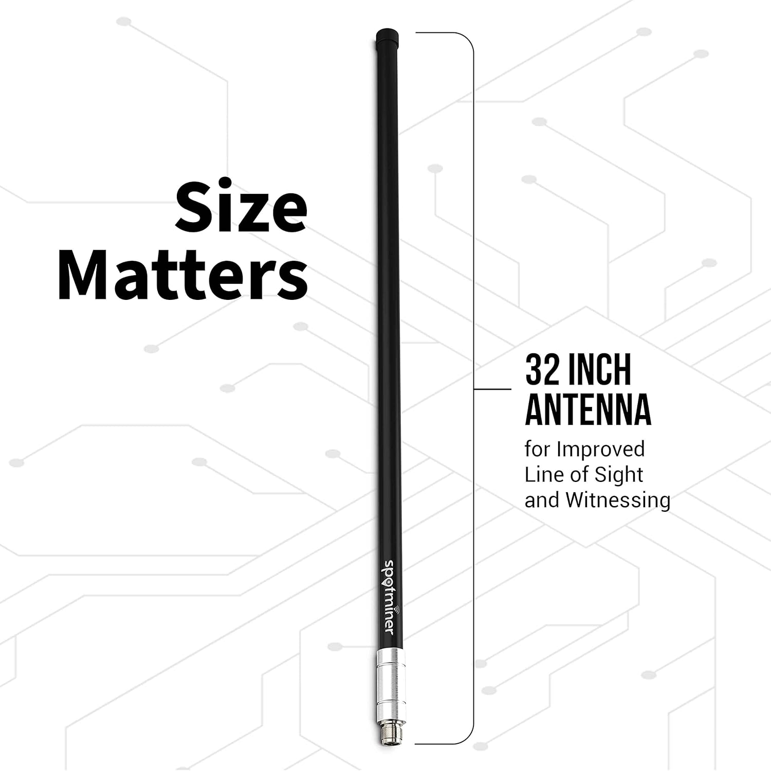 5.8 DBI Antenna 915 with Low Loss 400 Coaxial Cable & Extra Long 5.8 HNT Antenna M7696