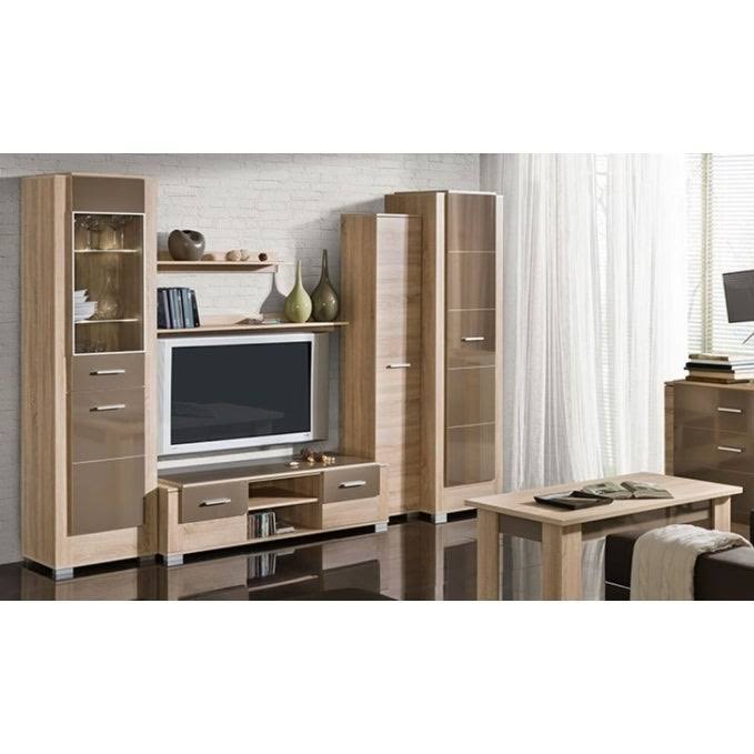 Sonoma Oak White TV Stand L380250
