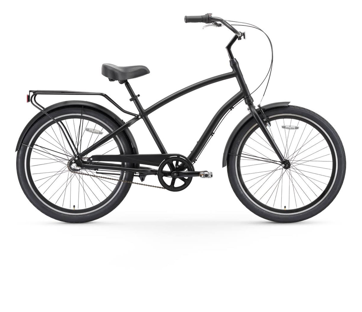 26x22 3 Speed Steel Sport Hybrid Cruiser Bicycle I9009