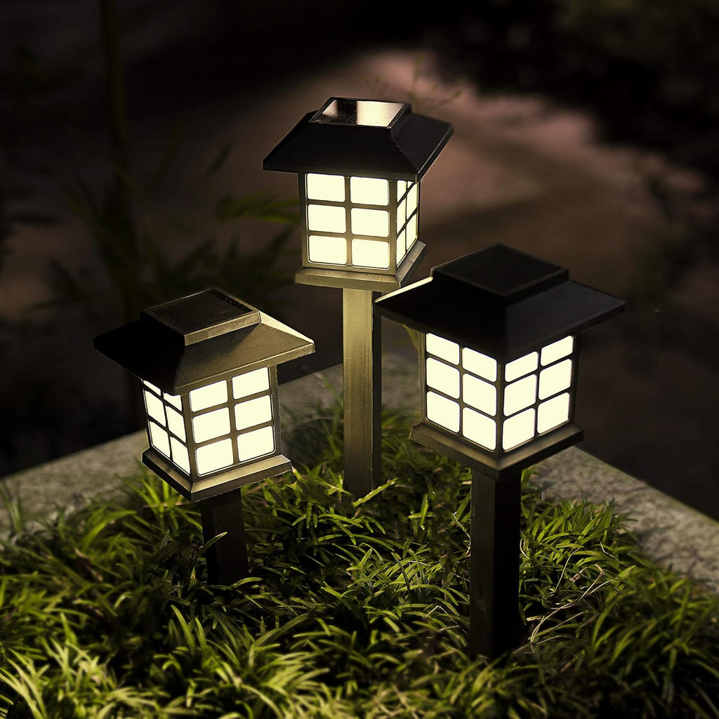 12 Pack Solar Path Lights Warm White W650752