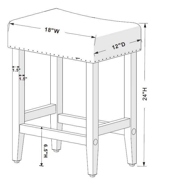 Oatmeal Linen Counter Stool Y830309