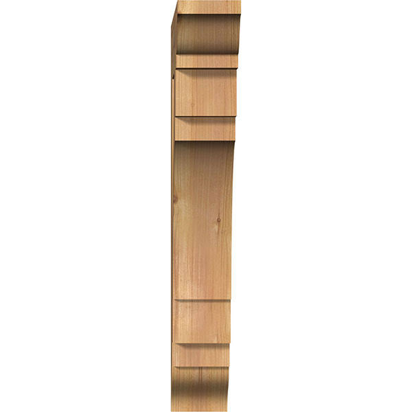 3 1/2x22W x 16x22D x 24x22H Merced Traditional Smooth Bracket, Western Red Cedar L80965