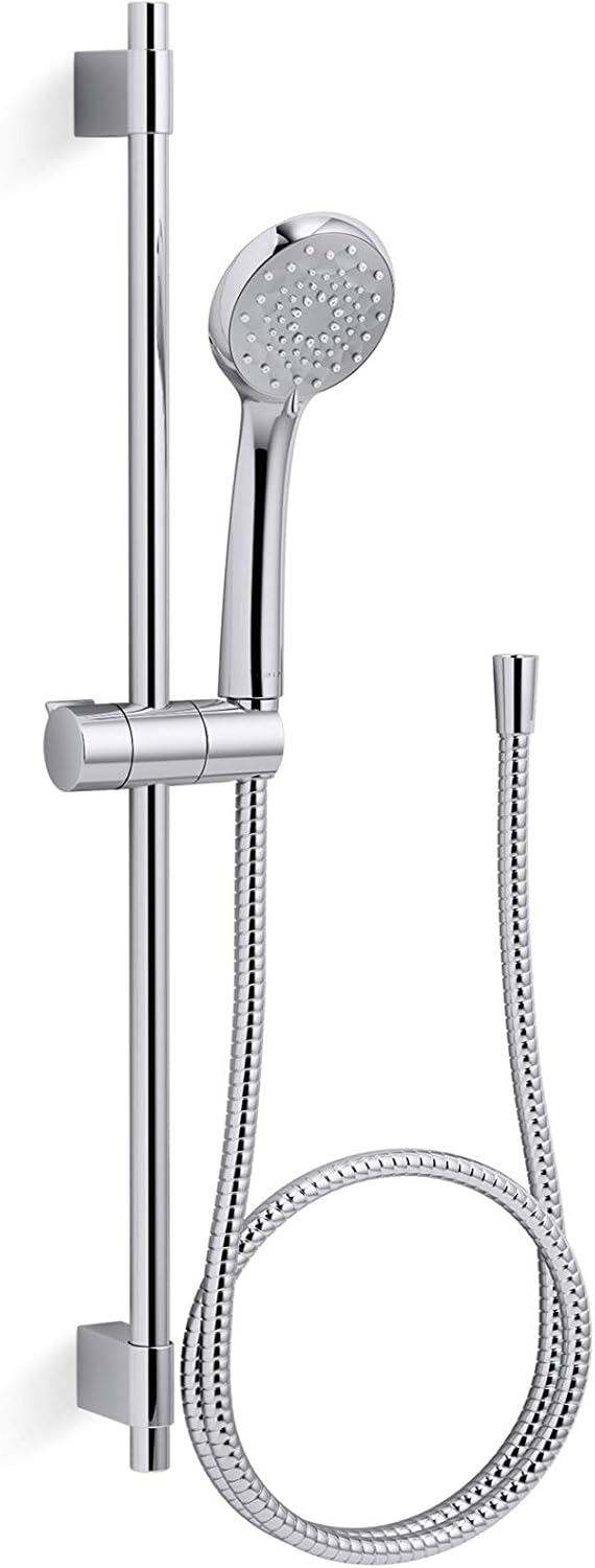 Vibrant Brushed Nickel 3-Spray Handshower with Slide Bar Kit Q8290