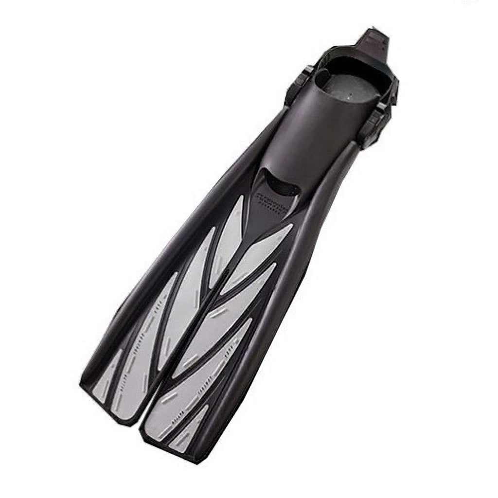 Silver Large Open Heel Split Fins S50757