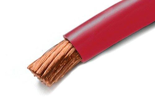 100 ft 2 Gauge AWG Copper Welding Battery Cable Red V6283
