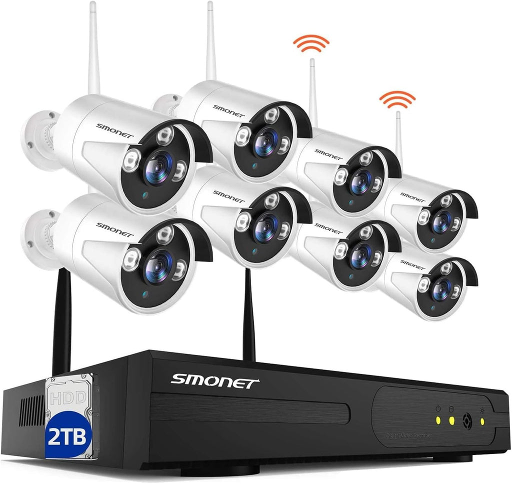 8CH 1080P Wireless Security Camera System with 2TB Hard Drive M73457