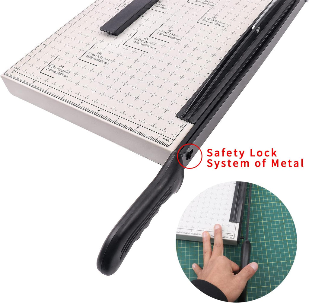 Guillotine Paper Cutter 21” Cutting Length with Safety Blade Lock X132766