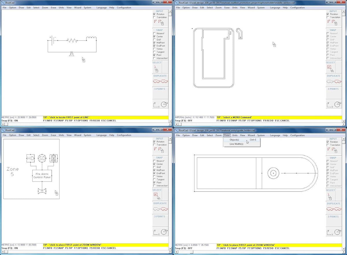 CAD Software with Parts Library and Tutorial Training Videos L72275