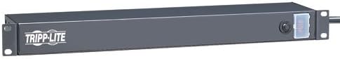 6 Outlet Rackmount PDU Power Strip, 1U, 15A, 15ft Cord, Pack of 2 J25055