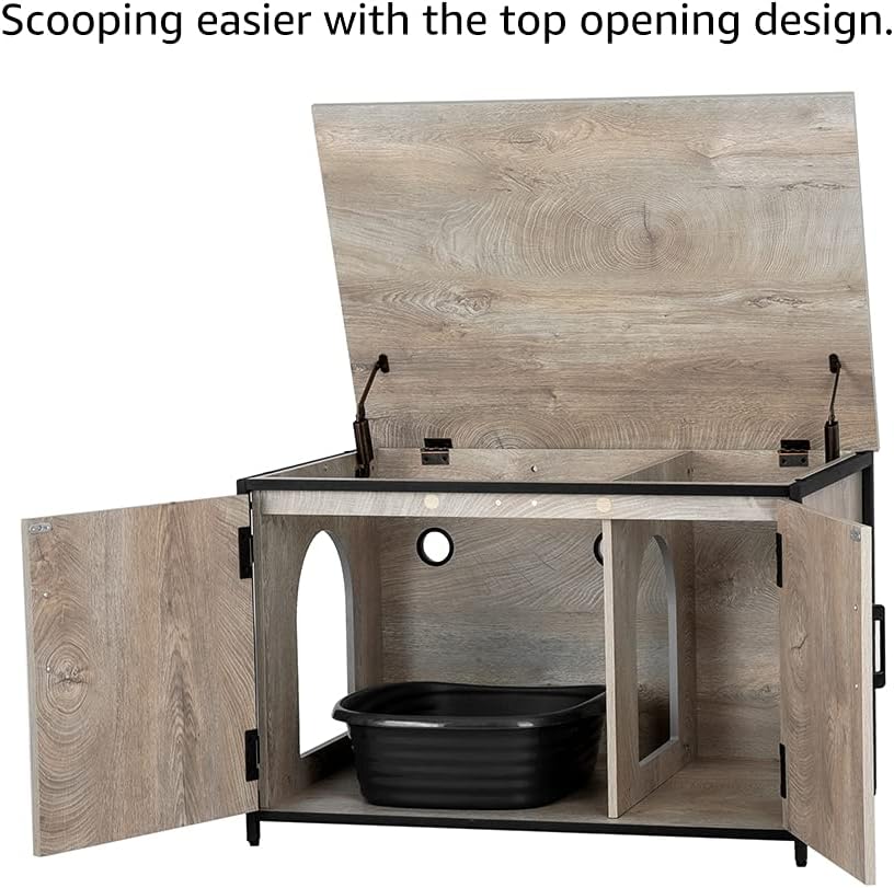 Cat Litter Box Enclosure with Top Opening V903793