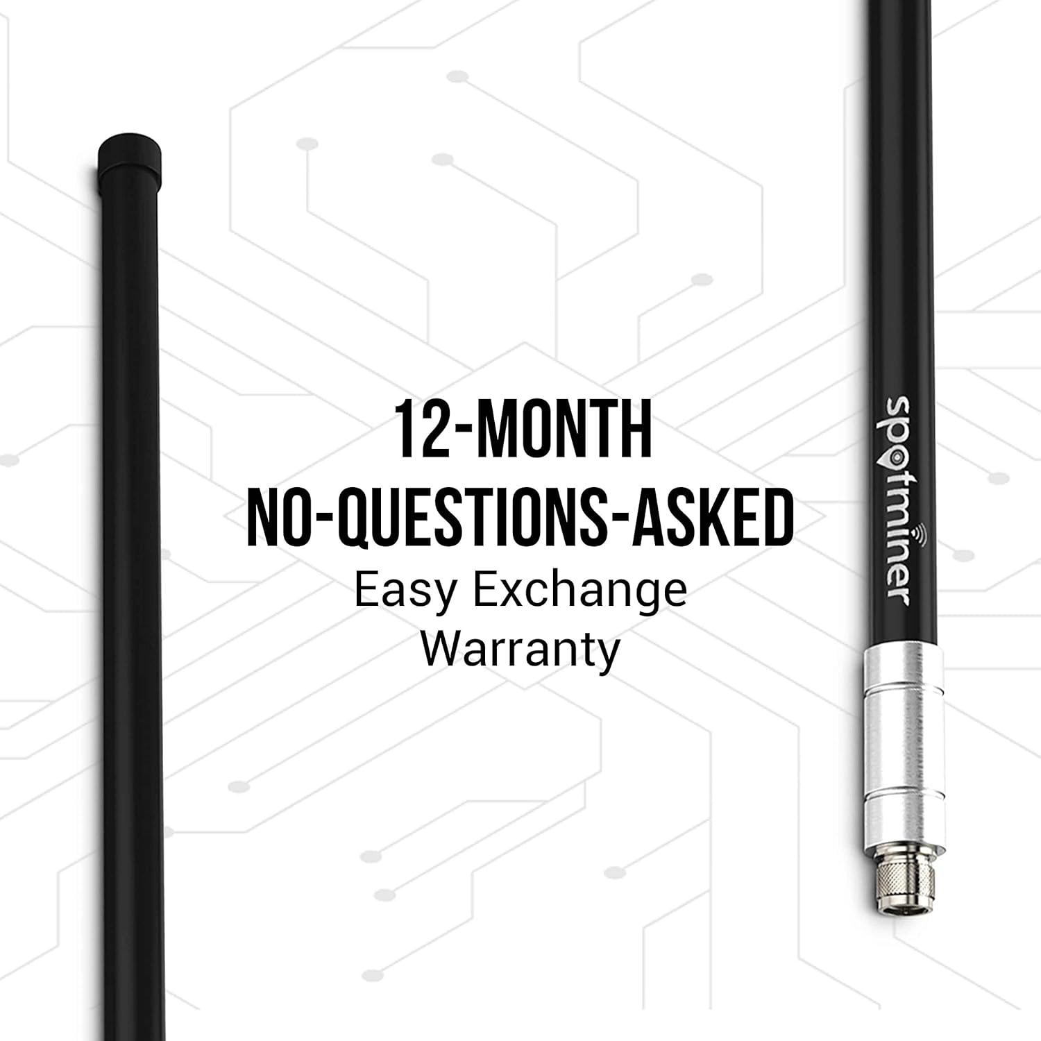5.8 DBI Antenna 915 with Low Loss 400 Coaxial Cable & Extra Long 5.8 HNT Antenna M7696