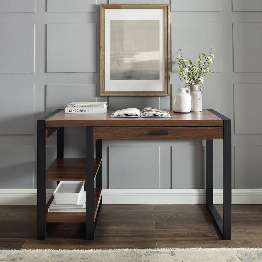 Dark Walnut Computer Desk N18657